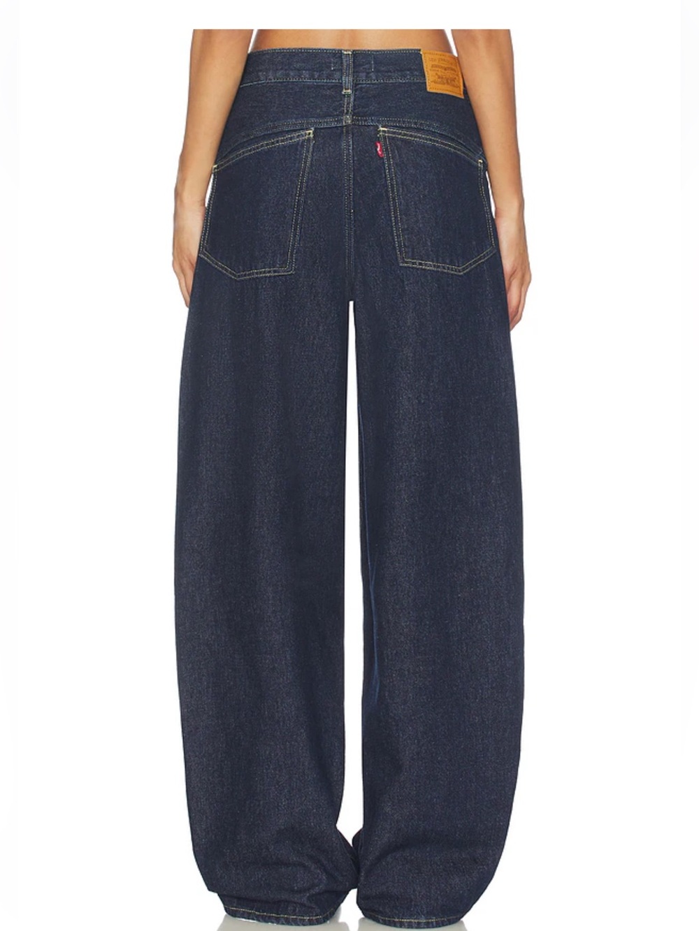 NWT $110 Levi's X Revolve Super Baggy Barrel Jeans 27X32 Blue - Picture 6 of 12